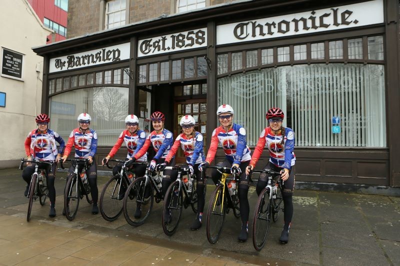 Other image for Paralympic legend Dame Sarah tries out Tour route
